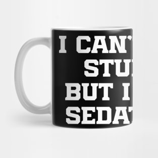 I Can't Fix Stupid But I Can Sedate It Mug